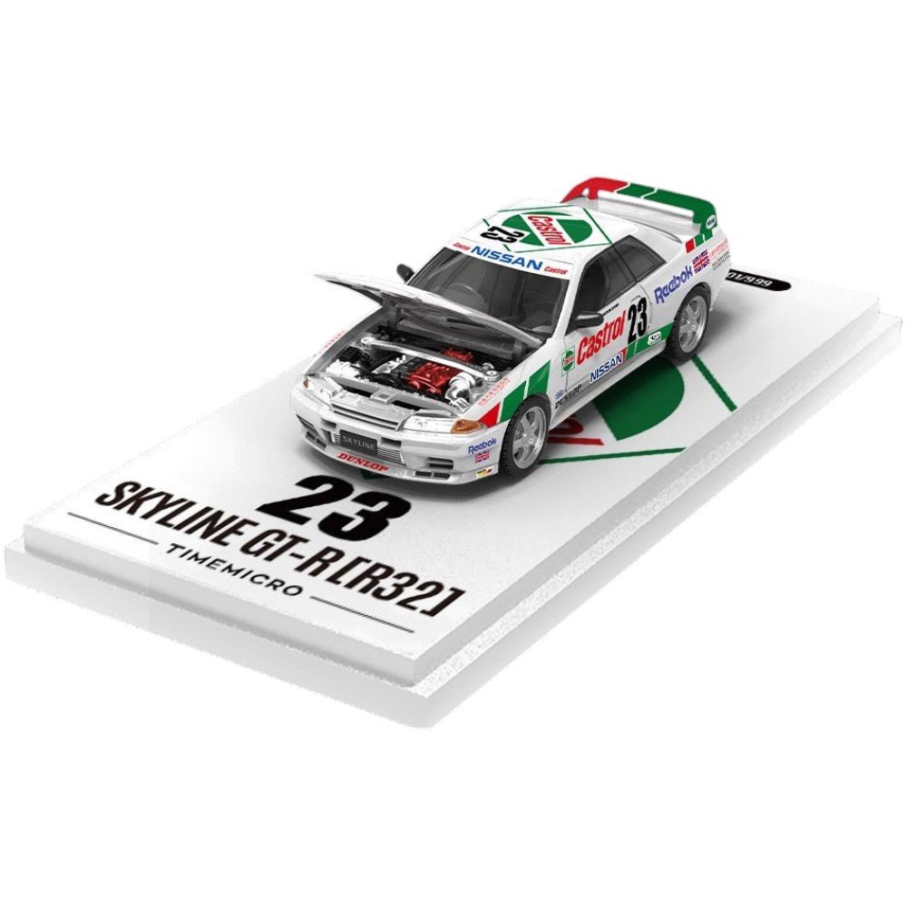 Time Micro - Nissan Skyline GTR R32 Racing Livery - Green - Top CollectiblesDiecastTime Micro