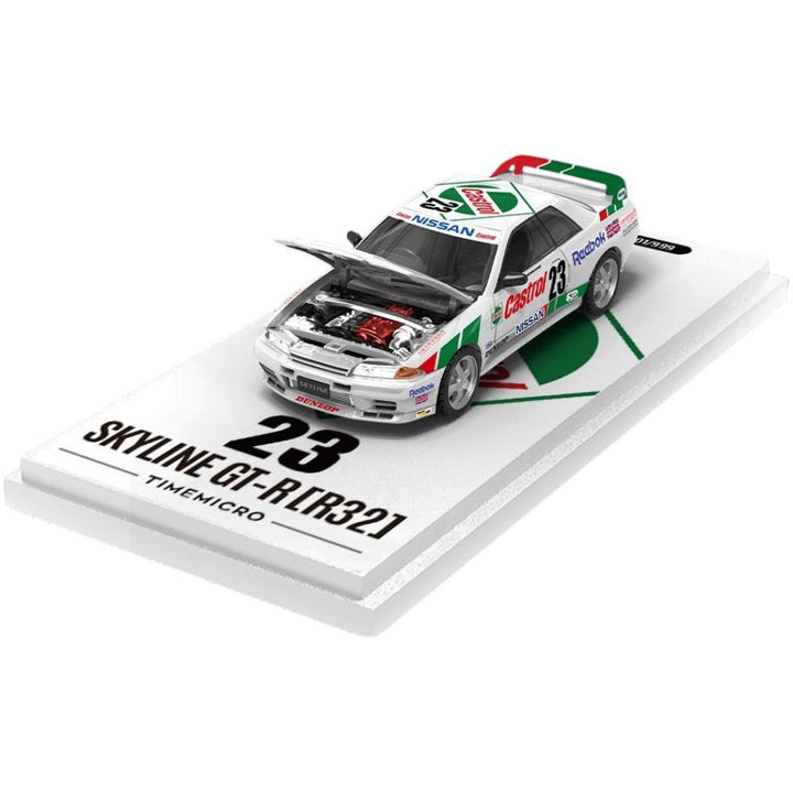 Time Micro - Nissan Skyline GTR R32 Racing Livery - Green - Top CollectiblesDiecastTime Micro