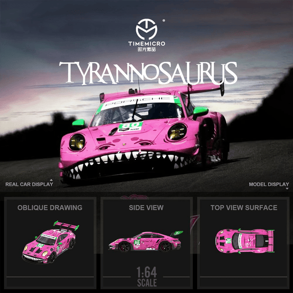 Time Micro - Porsche 911 (992) GT3 RS "Tyrannosaurus / Roxy Livery" *Pre - Order* - Top CollectiblesDiecastTime Micro