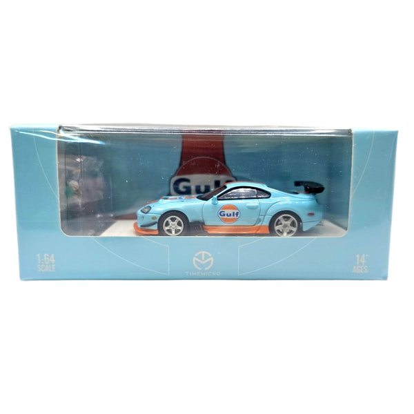 Time Micro - Supra A80Z "Gulf" w/ Figure - Top CollectiblesDiecastTime Micro