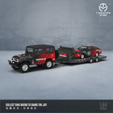 Time Micro - Toyota FJ40 & Toyota AE86 "Advan" Trailer Set - Top CollectiblesDiecastTime Micro