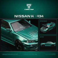 Time Top - Nissan Skyline GT - R (R34) - Metallic Green *Pre - Order* - Top CollectiblesDiecastTime Top