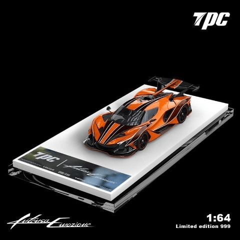 TPC x Peako Resin - Apollo IE Intensa Emozione - Orange w/ Black Stripes - Top CollectiblesDiecastTPC