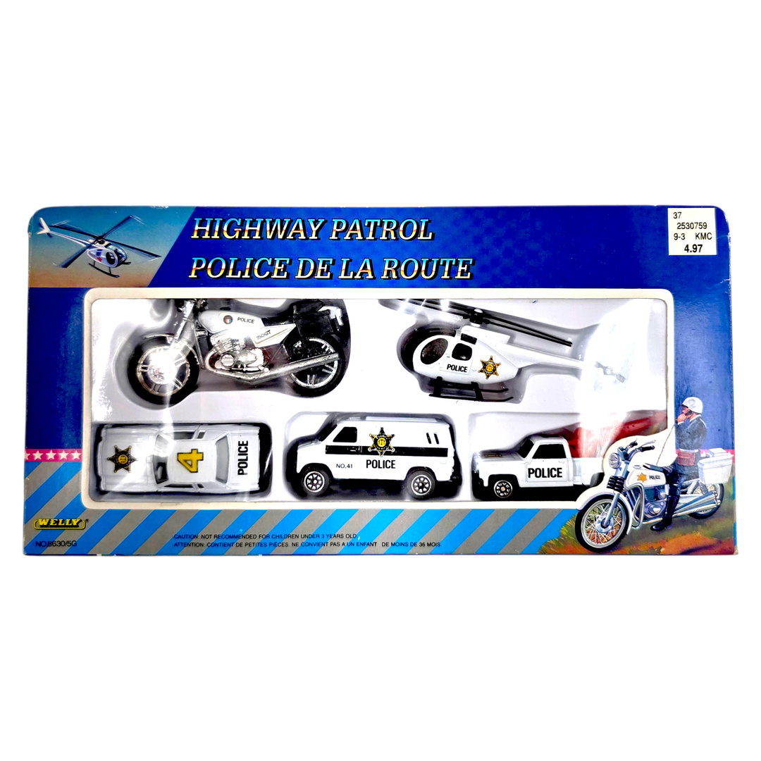 Welly - Highway Patrol 5 - Pack - Vintage - Top CollectiblesDiecastWelly