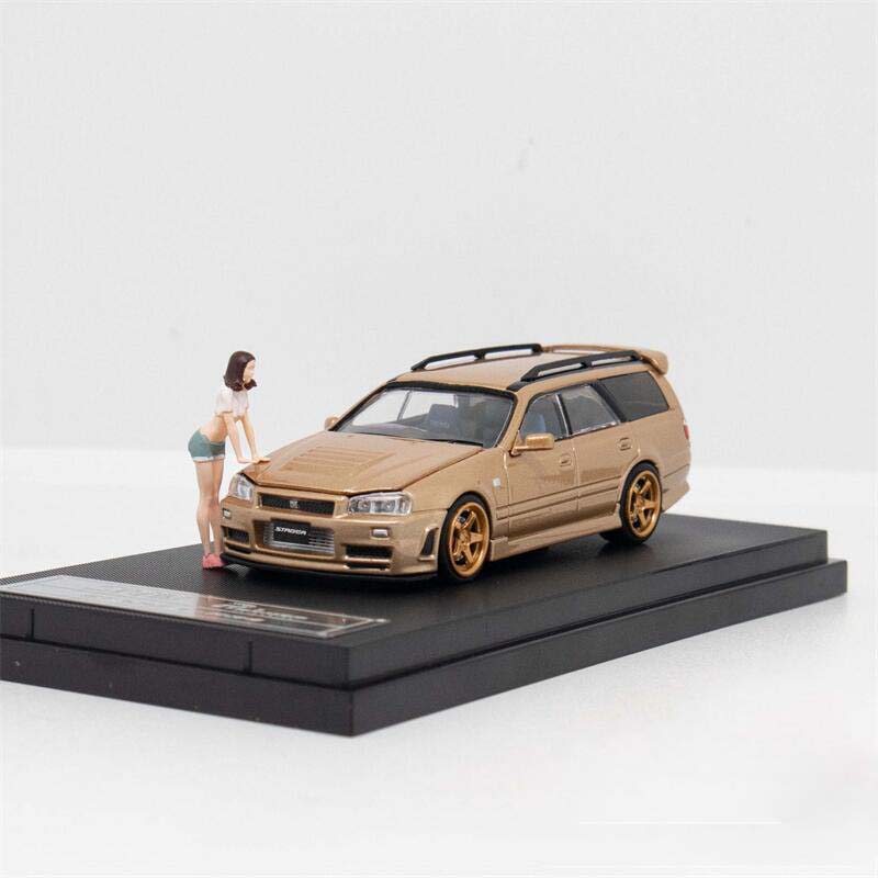 Zoom - Nissan Stagea (R34) w/ Figure *Indonesia Exclusive* - Top CollectiblesDiecastZoom
