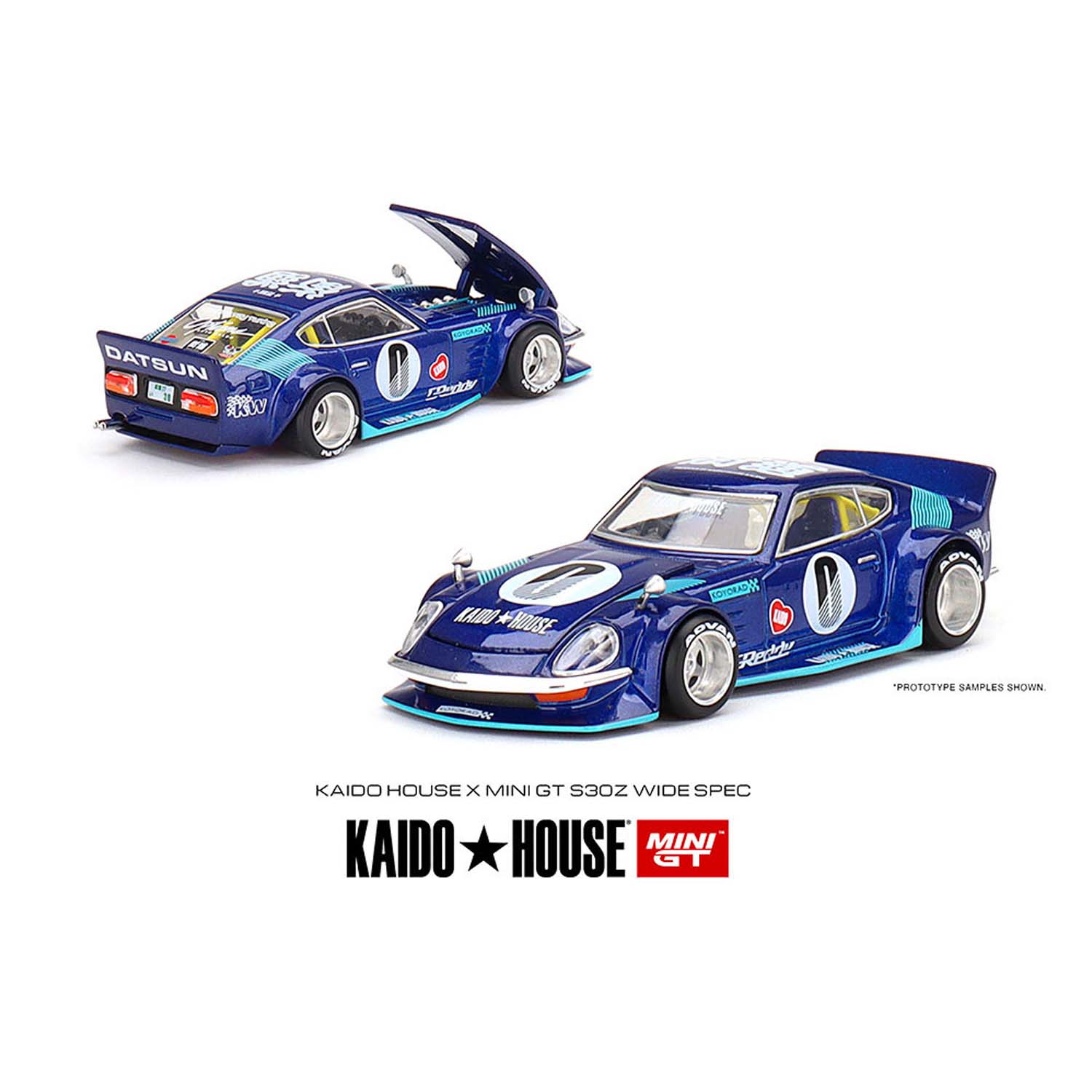 jun⭐️KAIDO★HOUSE⚡️S30Ｚ✨未開封品❗️2台セット‼️ Kaido House x Mini GT - Datsun Fairlady Z S30Z Wide Spec – Top