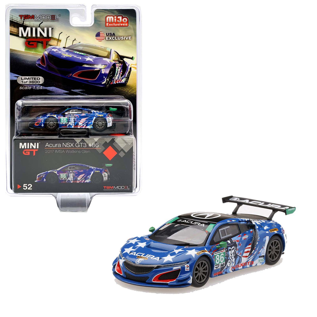 Mini GT - Acura NSX GT3 86 - 2017 IMSA Watkins Glen - Top CollectiblesDiecastMini GT