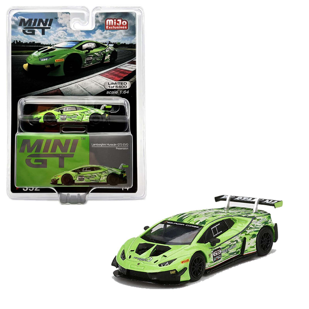 Mini GT - Lamborghini Huracan GT3 EVO - Presentation - Top CollectiblesDiecastMini GT