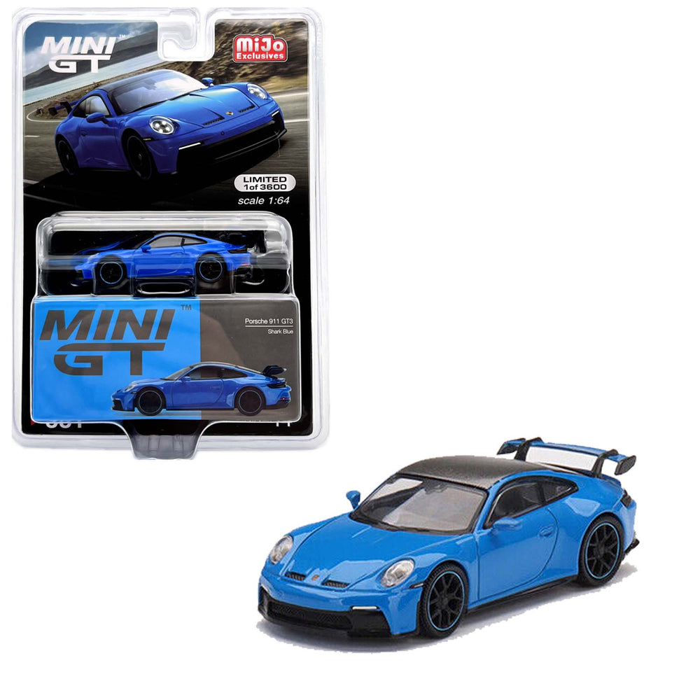 Mini GT - Porsche 911 (992) GT3 - Shark Blue - Top CollectiblesDiecastMini GT